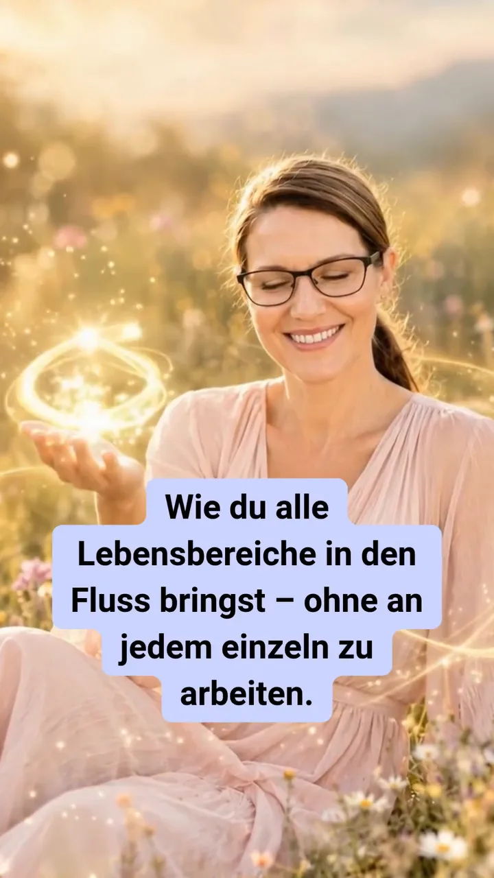 Wie du alle Lebensbereiche in den Fluss bringst, ohne an jedem einzeln zu arbeiten